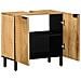 Mobile Lavabo Da Bagno Marrone 62x33x58 Cm Legno Massello Mango - Foto miniatura 2