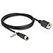 Cavo M12 codificato A da 8 pin femmina per RJ45 femmina per installazione Cat. 5e FTP da 2 m nero - Foto miniatura 1