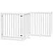 Cancello Cani Porta Pieghevole Bianco 6 Pannelli 480 cm Pioppo - Foto miniatura 3