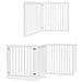 Cancello Cani Porta Pieghevole Bianco 6 Pannelli 480 cm Pioppo - Foto miniatura 10