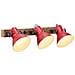 Lampada A Parete 25 W Rosso Anticato 65x25 Cm E27 - Foto miniatura 1