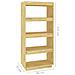 Libreria /divisorio 60x35x135 Cm In Legno Massello Di Pino - Foto miniatura 7
