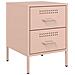 Lusso Casadino -  Comodino Rosa 36x39x50,5 Cm In Acciaio - Foto miniatura 1