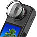 Obiettivo Protettivo Per Insta360 X5 - Protezione In Vetro Ottico Black - Foto miniatura 3