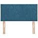Testiera  Design a Blocchi a Diamante Blu Scuro 100 cm Velluto - Foto miniatura 5