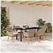 Set da Pranzo per Giardino 7 Pezzi Beige in Polyrattan - Foto miniatura 4