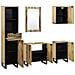 Set di mobili per il bagno 5 pcs Marrone 38 x 33 x 160 cm - Foto miniatura 2