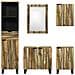 Set di mobili per il bagno 5 pcs Marrone 38 x 33 x 160 cm - Foto miniatura 8