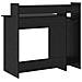 Scrivania Rovere nero 97 x 45 x 90 cm Legno multistrato - Foto miniatura 9