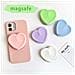 Supporto E Impugnatura Magnetica A Forma Di Cuore In Silicone Magsafe - Porta Telefono Espandibile Compatibile Con Iphone Blue - Foto miniatura 2