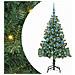 Albero di Natale con 150 LED con supporto Verde 150 cm PVC - Foto miniatura 1