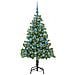 Albero di Natale con 150 LED con supporto Verde 150 cm PVC - Foto miniatura 3