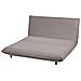 Divano Letto 2 Posti Abisko Lino Sintetico Grigio Scuro - Foto miniatura 4