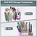 Scatola Portaoggetti Multifunzionale Per Nail Art - Organizer Trasparente In Plastica Pc Con Scomparti Multipli Transparent+black - Foto miniatura 4