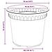 Vaso Rotondo per Fiori 6 pcs Rosso Mattone Ø 15 x 12 cm - Foto miniatura 9