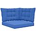 Cuscino per divano da esterno 3 pcs Blu Reale Poliestere - Foto miniatura 1
