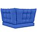 Cuscino per divano da esterno 3 pcs Blu Reale Poliestere - Foto miniatura 7