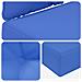Cuscino per divano da esterno 3 pcs Blu Reale Poliestere - Foto miniatura 8
