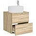 Mobile Lavabo da Parete Rovere Sonoma 49,5 x 44,5 x 65,5 cm - Foto miniatura 2
