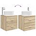 Mobile Lavabo da Parete Rovere Sonoma 49,5 x 44,5 x 65,5 cm - Foto miniatura 7