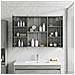 Mobiletto per specchio da bagno con lo scaffale Grigio Sonoma - Foto miniatura 4