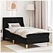 Struttura letto con materasso Nero 90 x 200 cm Poliestere - Foto miniatura 2