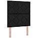 Letto Ottomano con Materasso e LED Nero 80 x 200 cm Tessuto - Foto miniatura 5
