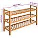 Scarpiera A 3 Ripiani Legno Massello Di Rovere 100x27x59,5 Cm - Foto miniatura 3