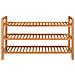 Scarpiera A 3 Ripiani Legno Massello Di Rovere 100x27x59,5 Cm - Foto miniatura 4
