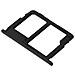 Alloggio Sim Samsung Galaxy J3 2017 Supporto 2x Scheda Nano Sim + Microsd - Nero - Foto miniatura 5