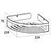 Mensola Da Bagno Angolare Caddy Cromata Grande 1400630346 - Foto miniatura 6