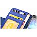Custodia Compatibile Con Nokia Lumia 920 In Blu Marina - Coperchio Protettivo Con Chiusura Magnetica E 3 Slot Per Carte - Foto miniatura 2