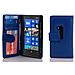 Custodia Compatibile Con Nokia Lumia 920 In Blu Marina - Coperchio Protettivo Con Chiusura Magnetica E 3 Slot Per Carte - Foto miniatura 4