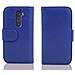 Custodia Compatibile Con Lg G2 In Blu Marina - Coperchio Protettivo Con Chiusura Magnetica E 3 Slot Per Carte - Foto miniatura 4