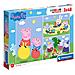 CLM25263 3 Puzzle da 48 pezzi - Peppa Pig - Foto miniatura 1