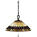 Lampada Da Soffitto Tiffany A 3 Luci Vintage Bronzo, Attacco E27 - Foto miniatura 1