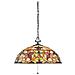 Lampada Da Soffitto Tiffany A 3 Luci Vintage Bronzo, Attacco E27 - Foto miniatura 3