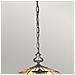 Lampada Da Soffitto Tiffany A 3 Luci Vintage Bronzo, Attacco E27 - Foto miniatura 4