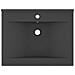 Lavabo con Foro Rubinetto Grigio Scuro Opaco 60x46 cm Ceramica - Foto miniatura 2