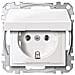 Einsatz Schutzkontakt-steckdose System M, 1-m, M-smart, M-plan, M-creativ Polarwei Glnzend Meg2311-0319 (meg2311-0319)  - Foto miniatura 1