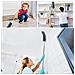 Allungabile In Microfibra Con Extra Lungo 100 Pollici Telescopico Pole Piumino Con Pieghevole Head Duster Mano Per La Pulizia Ad Alta Ventilatori A Soffitto Tende Ragnatela Cars - Foto miniatura 3