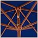 Ombrellone Da Esterni Con Palo In Legno Blu 270 Cm - Foto miniatura 2