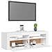 Mobile Porta TV con Luci LED Bianco Lucido 120x35x40 cm - Foto miniatura 4