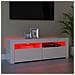 Mobile Porta TV con Luci LED Bianco Lucido 120x35x40 cm - Foto miniatura 5