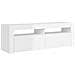 Mobile Porta TV con Luci LED Bianco Lucido 120x35x40 cm - Foto miniatura 7