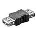 USB 2.0 A-A F-F USB A USB A Nero cavo di interfaccia e adattatore - Foto miniatura 1
