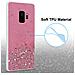 Custodia Compatibile Con Samsung Galaxy S9 In Rosa Con Glitter - Coperchio Protettivo In Silicone Tpu Flessibile Con Glitter Scintillanti - Foto miniatura 4