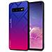 Custodia Compatibile Con Samsung Galaxy S10 4g In Viola - Rosso - Coperchio Protettivo Bicolore In Vetro Temperato E Silicone Tpu - Foto miniatura 1