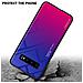 Custodia Compatibile Con Samsung Galaxy S10 4g In Viola - Rosso - Coperchio Protettivo Bicolore In Vetro Temperato E Silicone Tpu - Foto miniatura 4
