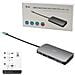 Kit Docking Station Metal USB-C Nano Dock 5x USB 3.2 / HDMI / VGA Argento + Alimentatore di Ricarica Universale 77W - Foto miniatura 5
